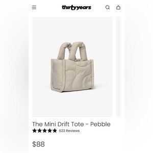 Thirtyyears Mini Drift Tote in Pebble